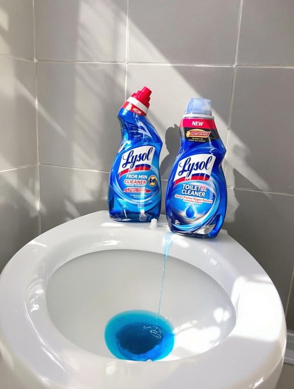 choosing blue lysol cleaner