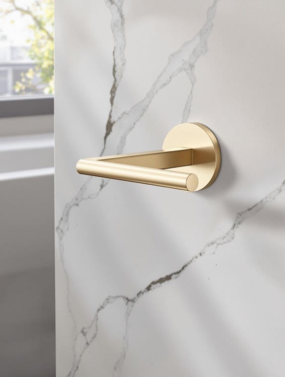 luxury brushed gold holders