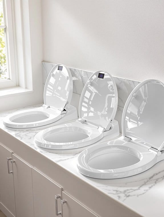 self cleaning toilet seat selection