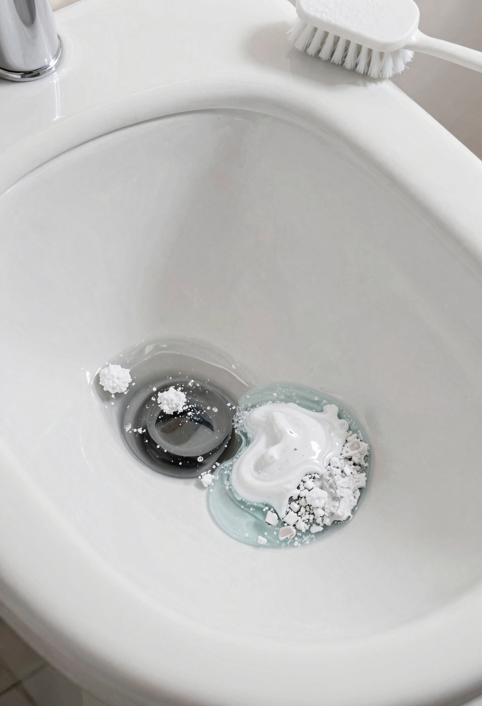 acidic cleaners dissolve limescale
