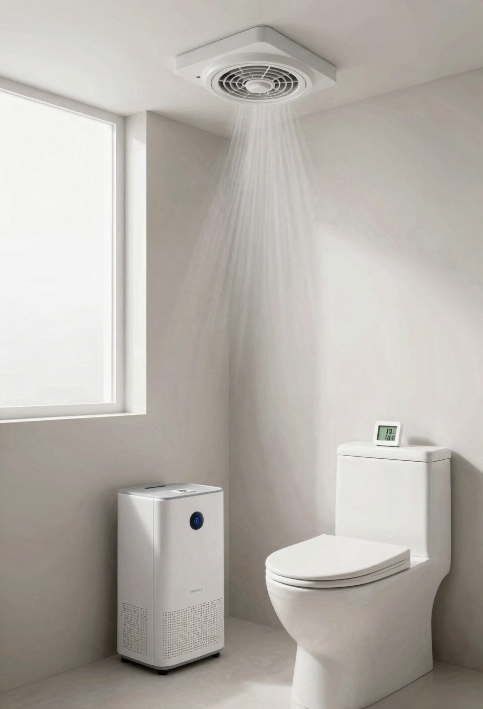 address bathroom moisture and ventilation