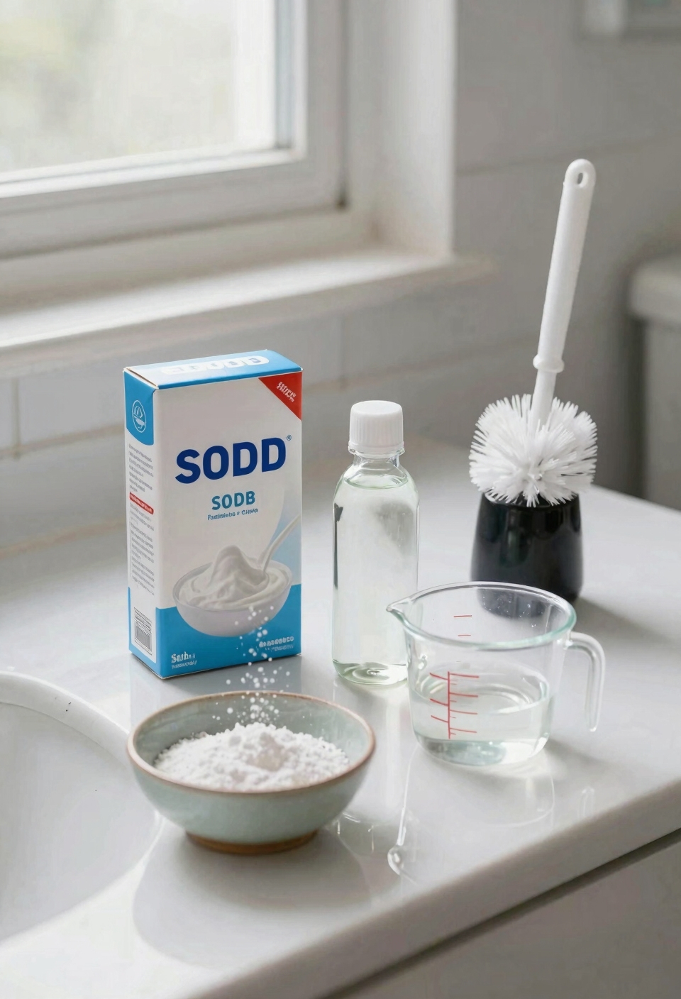 baking soda and vinegar fizz