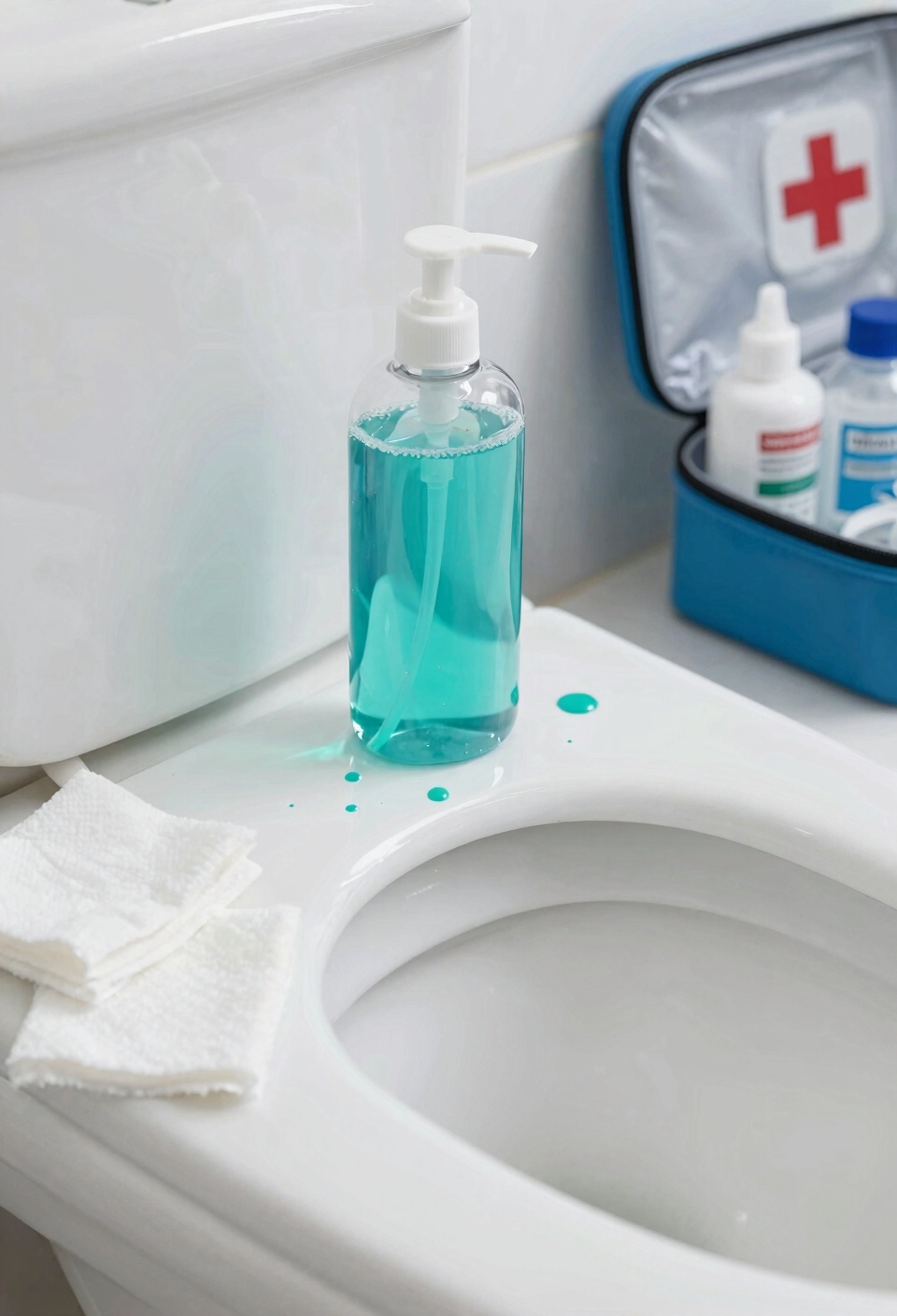 bleach residue causes burns