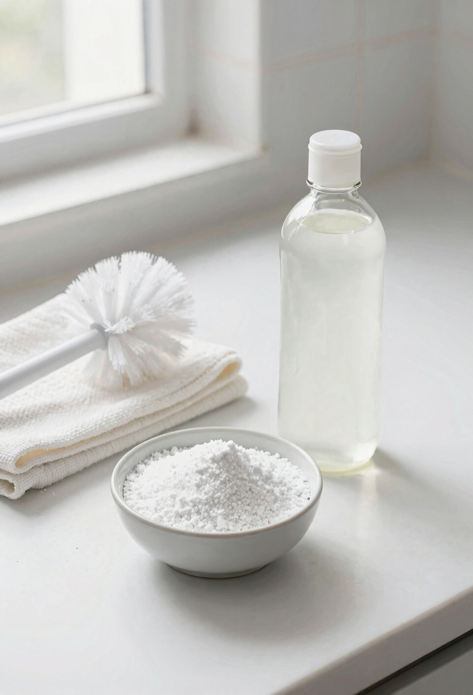 borax and vinegar scrub