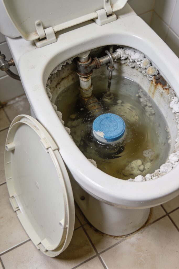 chemicals damage flush mechanisms