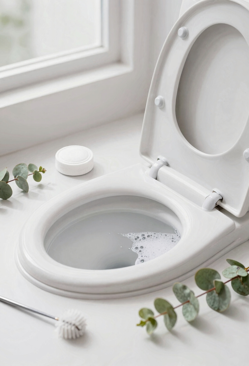 fizzing continuous flush clean action