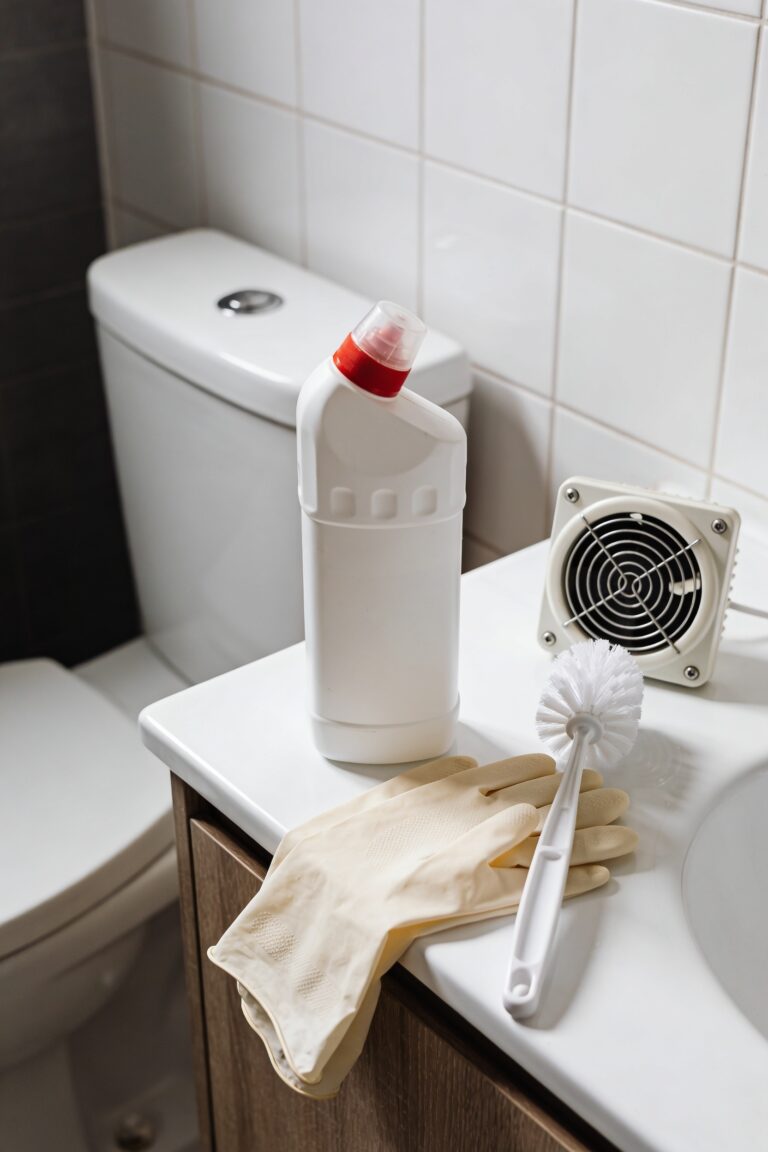 handle toilet bowl cleaners safely