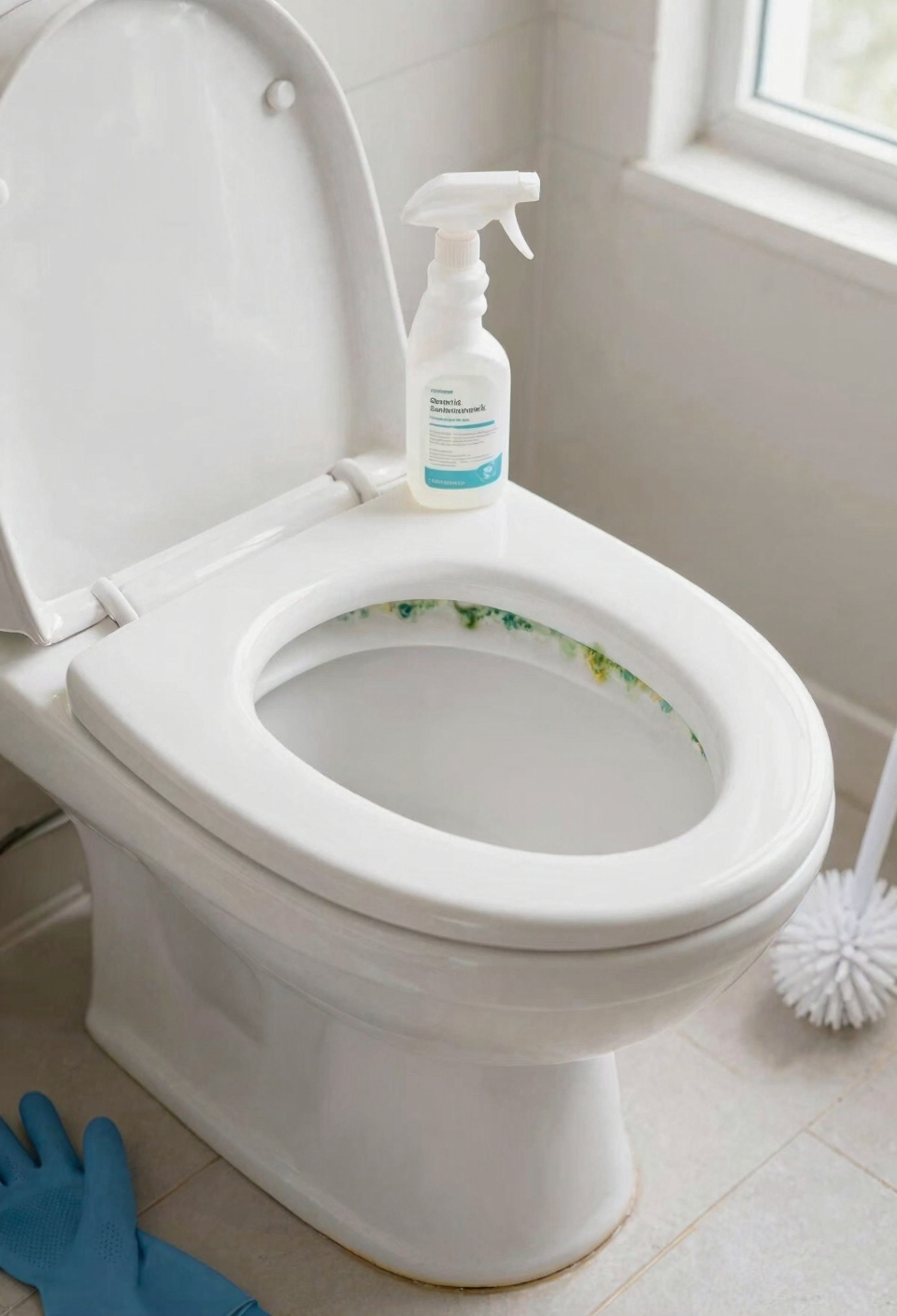multiple mold species colonizing toilet