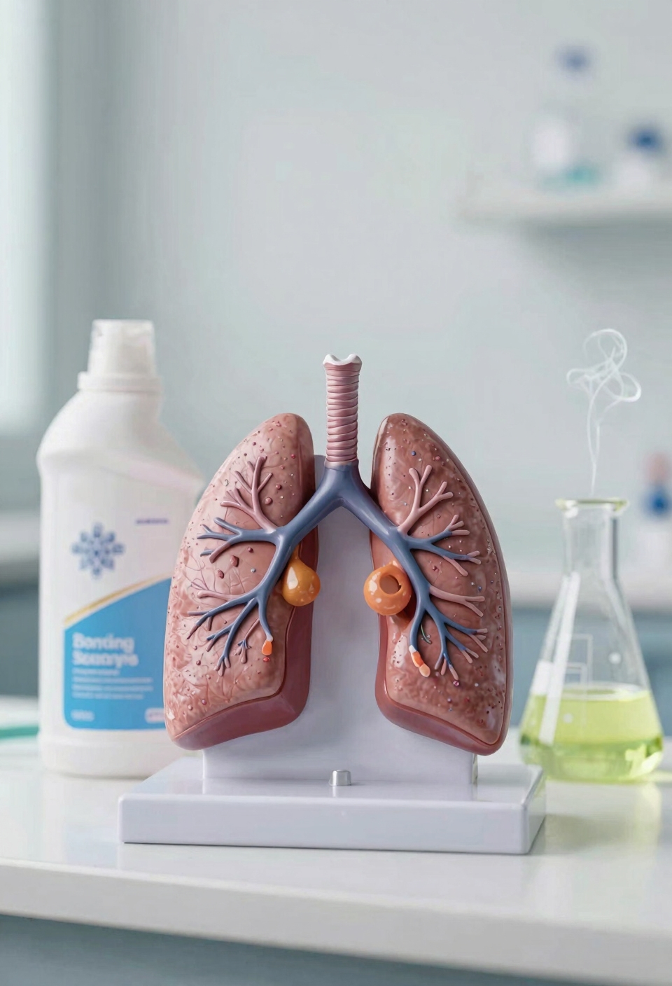 permanent lung tissue scarring