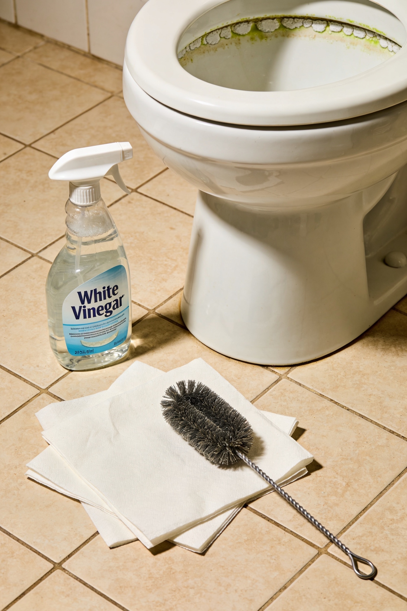 remove tough toilet limescale
