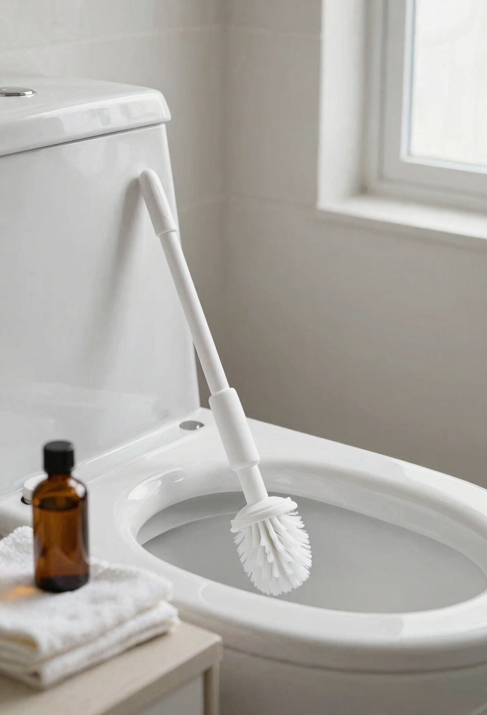 soft silicone bristles protect porcelain