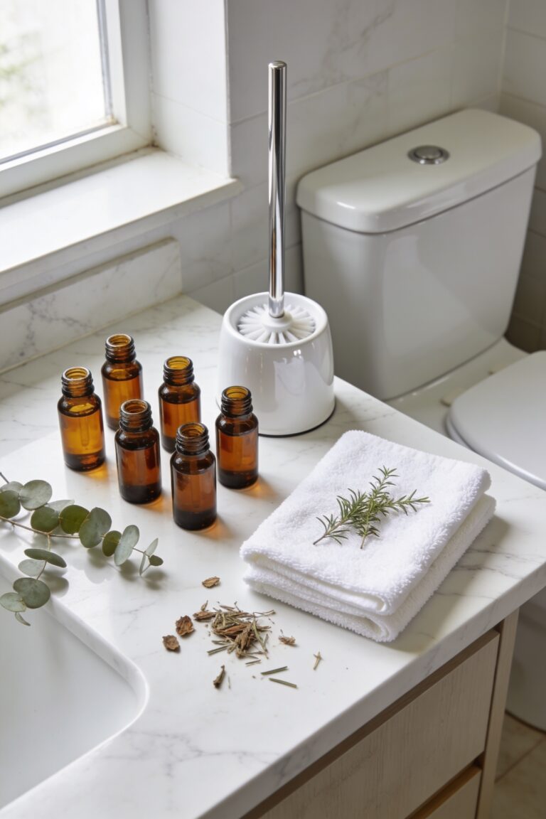 toilet cleaning essential oil blends