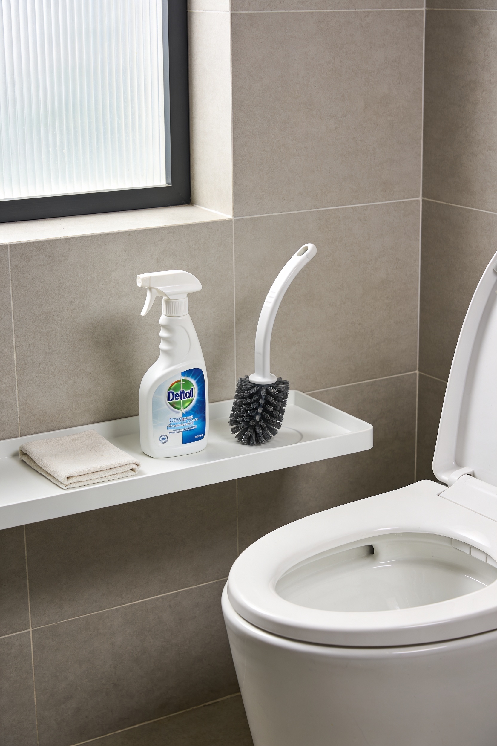 under rim brush disinfectant set