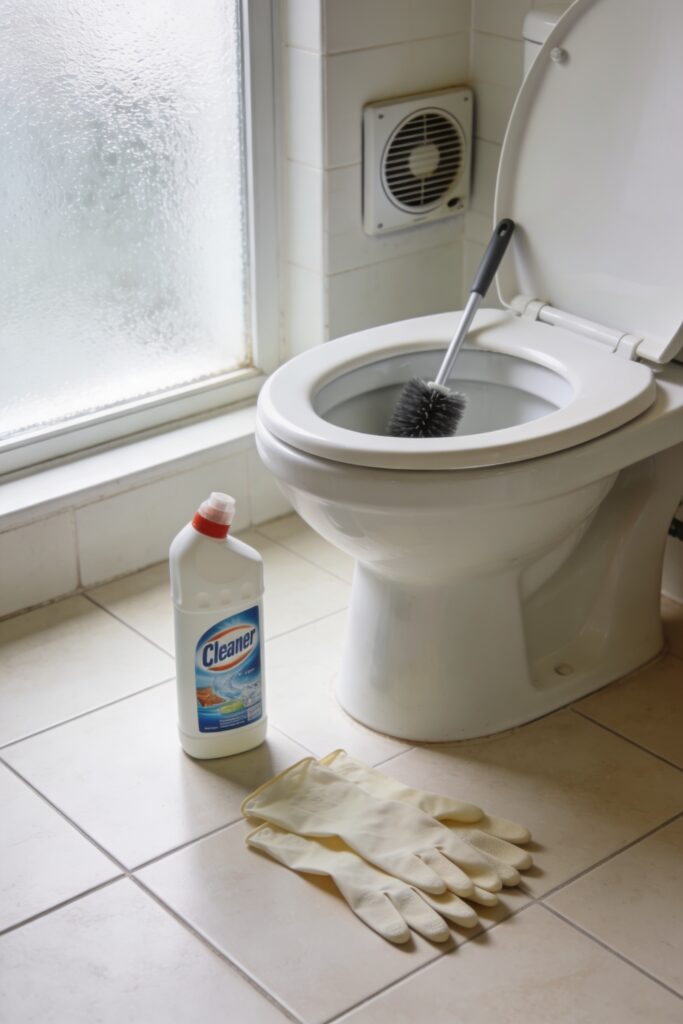 use toilet cleaners safely